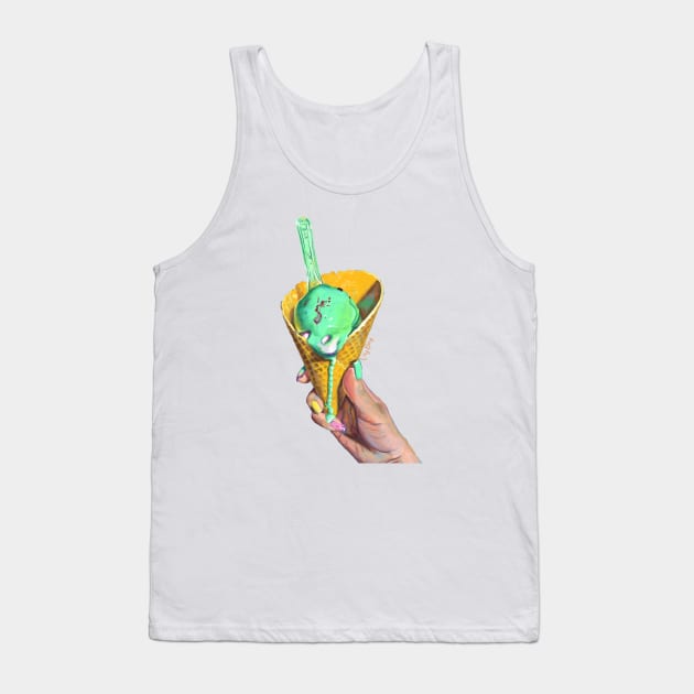 Melting Ice Cream Tank Top by VeryBerry